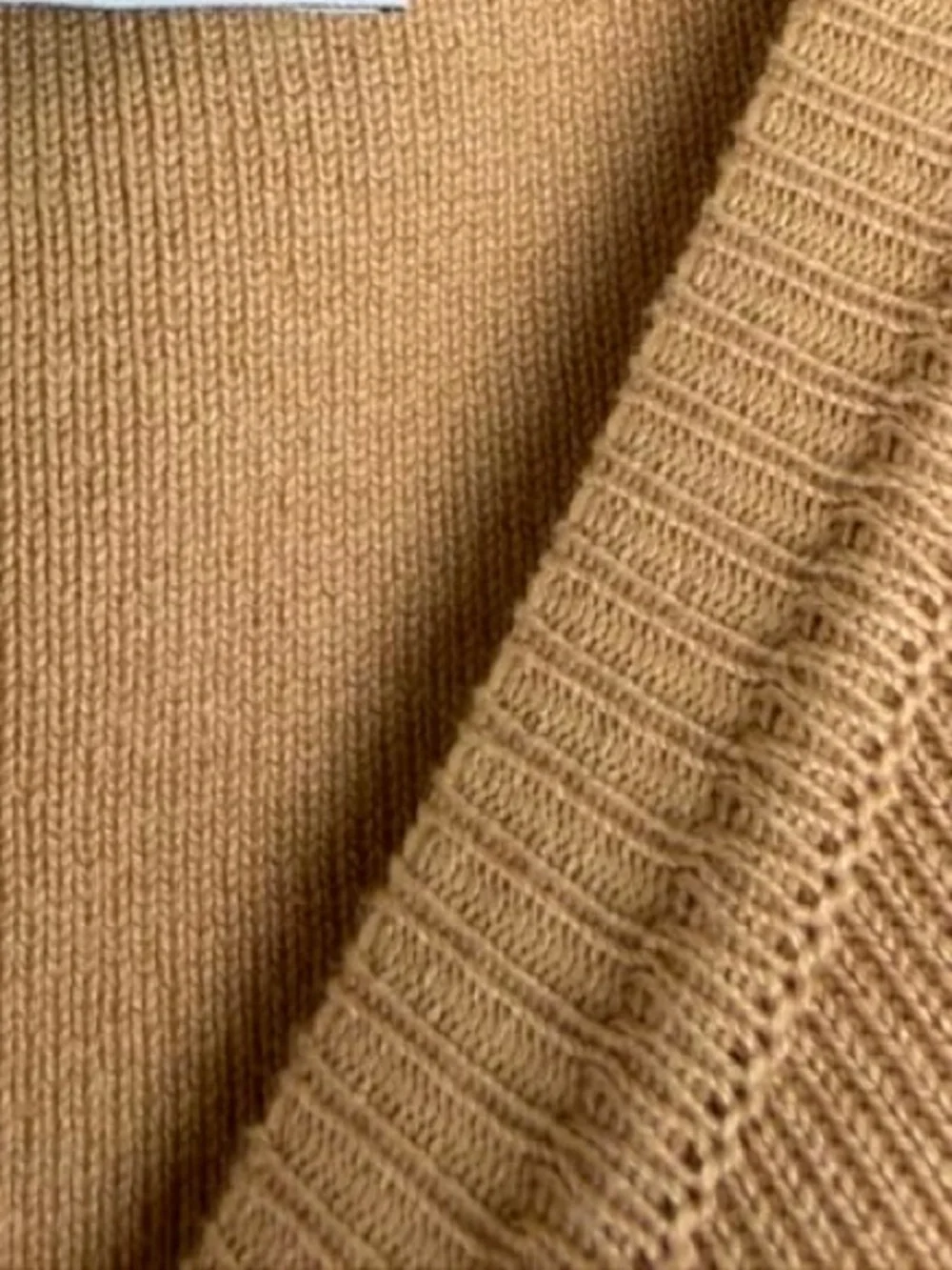 ZARA Knit Sleeveless Crop Top in Camel Tan